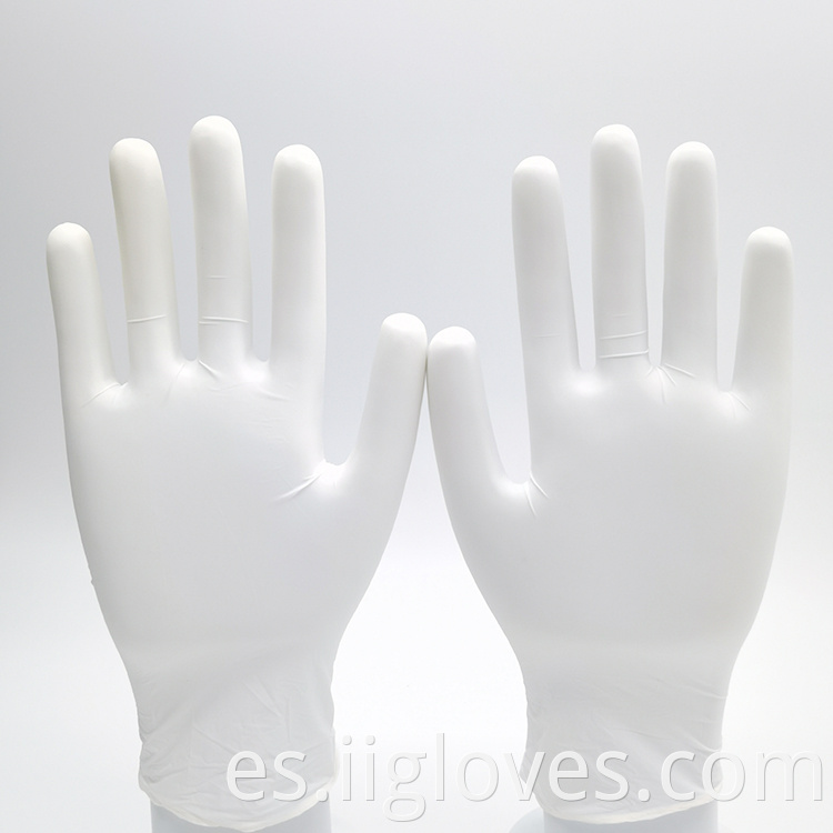 Guantes de nitrilo sin polvo verde azulado al por mayor con guantes de nitrilo de alta calidad.